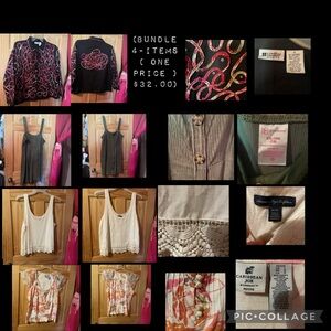 Bundle of 4 Clothing Items with Embroidered Jacket